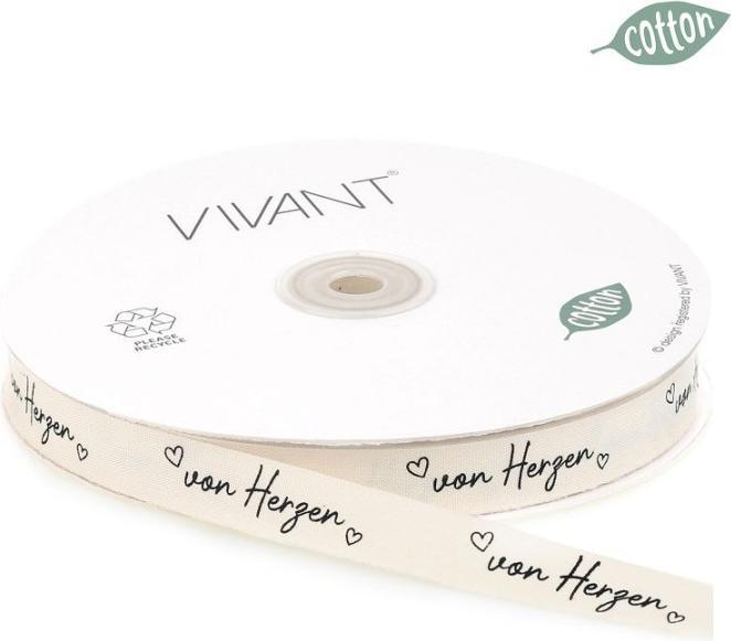 Produktbild Vivant Decorations Geschenkband von Herzen (Geschenkband)