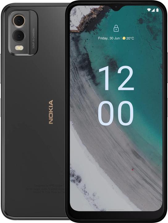 Actual product image Nokia C32 (64 GB, Charcoal, 6.52", Dual SIM, 50 Mpx, 4G)