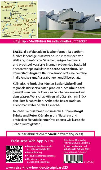 Produktbild CityTrip Basel (Deutsch, Peter Kränzle, Margit Brinke, 2025)
