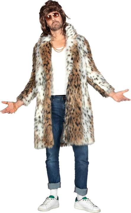 Actual product image Wilbers Men's Fur Coat, Pimp Panther, long (L)