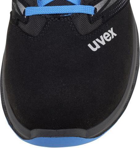 Actual product image Uvex Safety 2 trend low shoes S2 69398 blue, black width 11 size 52 (S2, 52)
