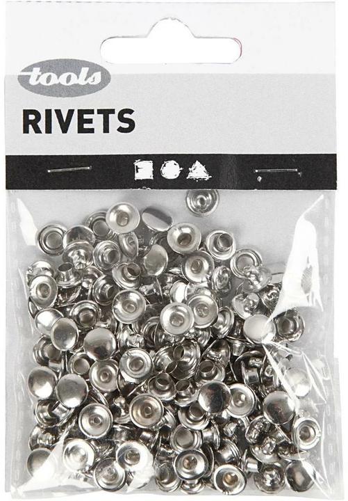 Produktbild Creativ Company Hohlnieten 7 mm Silber, 50 Stück