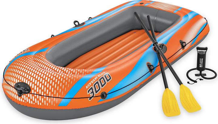 Immagine prodotto Bestway 8'1" x 48"/2.46m x 1.22m Set di zattere Kondor Elite 3000 (246 cm, 3 pers.)