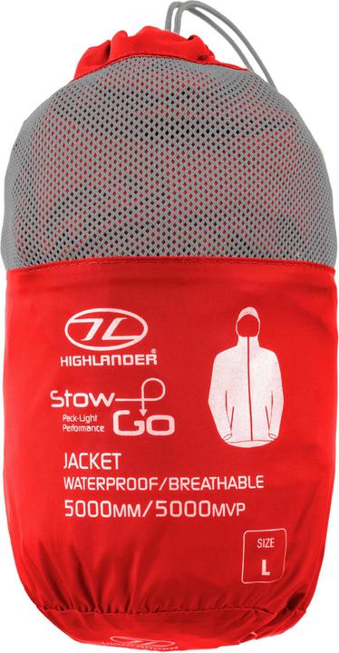 Actual product image Highlander Stow & Go Red Packaway Jacket - M (M)