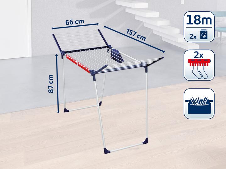 Actual product image Leifheit Pedestal dryer Pegasus 180 Solid Plus (18 m)