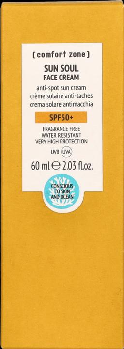 Actual product image Comfort Zone Sun Soul (Suntan cream, SPF 50+, 60 ml)