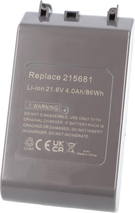 Immagine prodotto AccuCell 4,0Ah Akku passend für Dyson V8 Li-Ion Akku 21,6 Volt 4000mAh, max. 86Wh