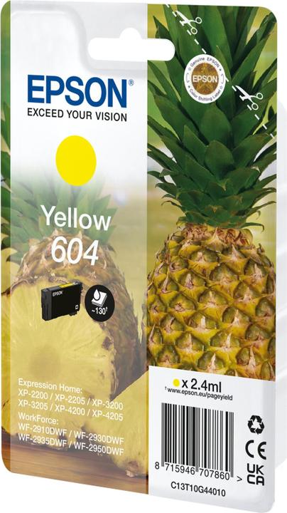 Actual product image Epson 604 (Y)