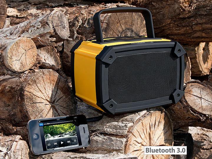 Produktbild Auvisio Outdoor-Lautsprecher mit Bluetooth (Akkubetrieb, Netzbetrieb)