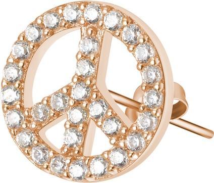 Rosato Bronze single earrings with zircons Peace Storie RZO024 (L)
