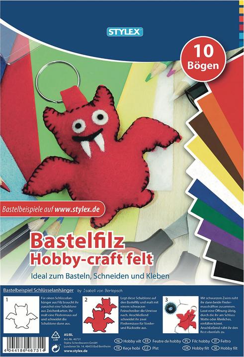 Actual product image Stylex 10 handicraft felt bows