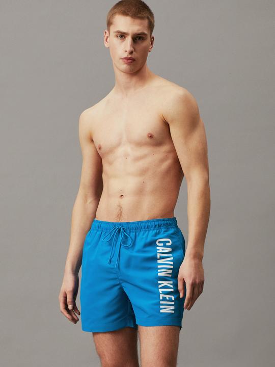 Actual product image Calvin Klein Medium Drawstring Heren Zwembroek - Faience Blue - Maat M (M)