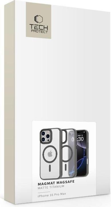 Image du produit Tech-Protect MagMat MagSafe case for iPhone 16 Pro Max - titanium (Apple iPhone 16 Pro Max)