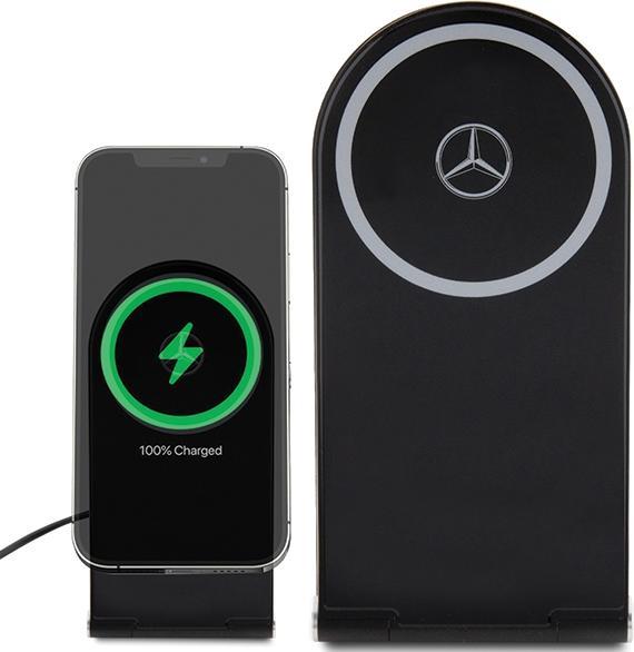 Actual product image Mercedes składana ład. indukcyjna 2w1 MEMFBGSLK 15W czarny/black Silver Star MagSafe (15 W)