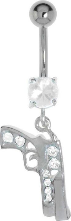 Immagine prodotto Bijouteria Piercing ventre (Acciaio chirurgico 316L, Vetro (di orologio), Argento 925)
