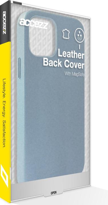 Produktbild Accezz Leather Backcover met MagSafe iPhone 14 Plus - Donkerblauw (Apple iPhone 14 Plus)
