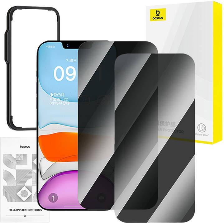 Image du produit Baseus verre trempé privatif Superior HD pour iP 11Pro Max/XS Max +2xkit de nettoyage et EasyStick (1 pièce(s), Apple iPhone 11 Pro Max)