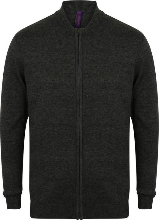 Henbury StrickBomberjacke Erwachsene (XXL)
