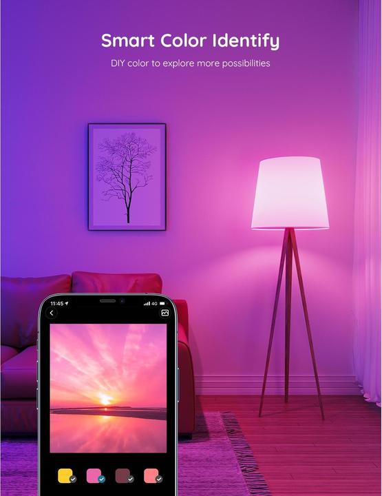 Produktbild Govee Smart Light Bulb (E27, 9 W, 800 lm, 1 x, F)