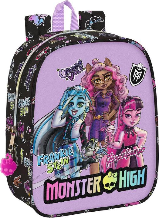 Monster High Schulrucksack Creep Schwarz 22 x 27 x 10 cm