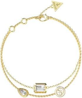 Guess Double Gold-Plated Bracelet With Zircons 4g Light Jubb05237jwyg (Edelstahl)