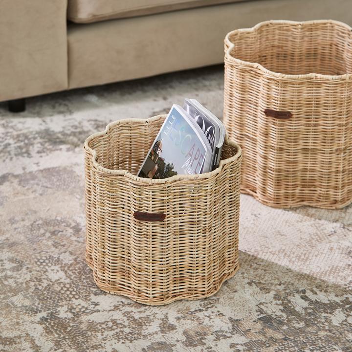 Produktbild Rivièra Maison Rustic Rattan Blossom Basket Set Of 2 pieces (2 x)
