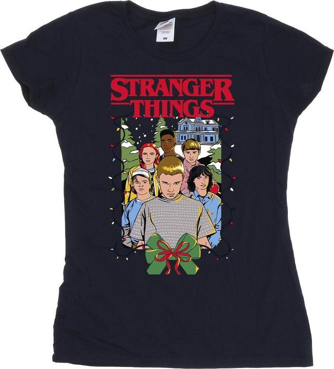 Netflix Stranger Things Christmas Poster TShirt (M)