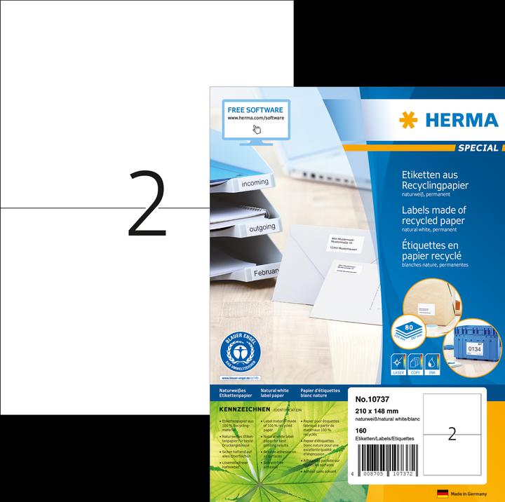 Produktbild HERMA Recycling Versandetiketten A4