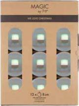 Actual product image Inge’s Glas Christmas Decor Christmas bauble Dazzling 12 pieces, light blue (12 -part)