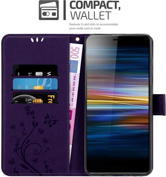 Actual product image Cadorabo Flower Book Cover (Sony Xperia L3)