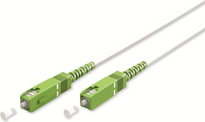 Produktbild Goobay Glasfaserkabel FTTH, Singlemode OS2 White, weiss Simplex, 20 m (S/UTP, 20 m)