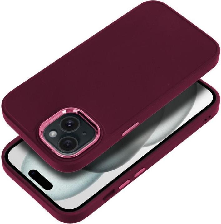 Actual product image OEM Back panel cover FRAME Case for IPHONE 15 purple (Apple iPhone 15)