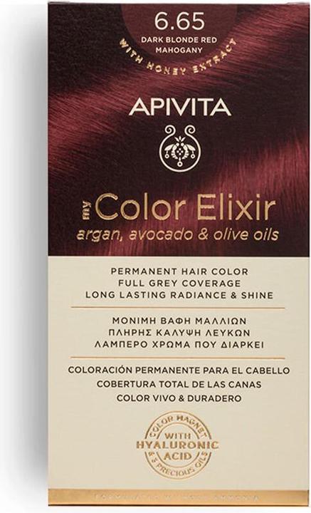 Produktbild Apivita My Color Elixir Dauerhafte Haarfarbe mit Argan-, Avocado- und Olivenöl 50ml (#6.65)