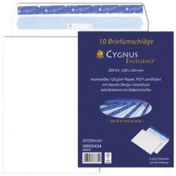 Actual product image Elepa Envelopes Cygnus Excellence DIN long, white, paper: 100 gr/sqm, glue: pressure-sensitive, without (DL, 1 x)