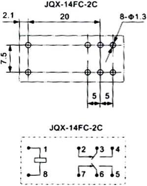 Immagine prodotto Velleman Relè Verticale 6vdc 5a 2c (Jqx-14fc/06-2z)