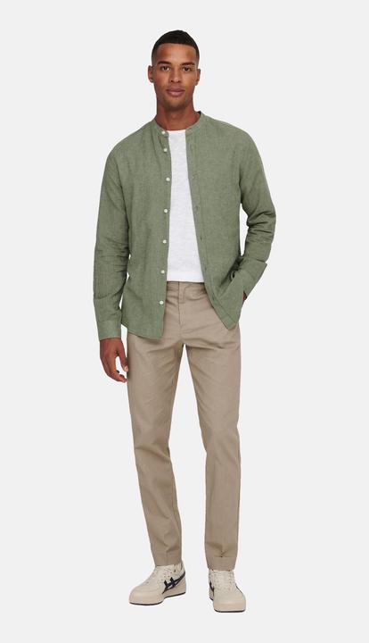 Produktbild Only & Sons Onscaiden Ls Solid Linen Mao Noos (M)