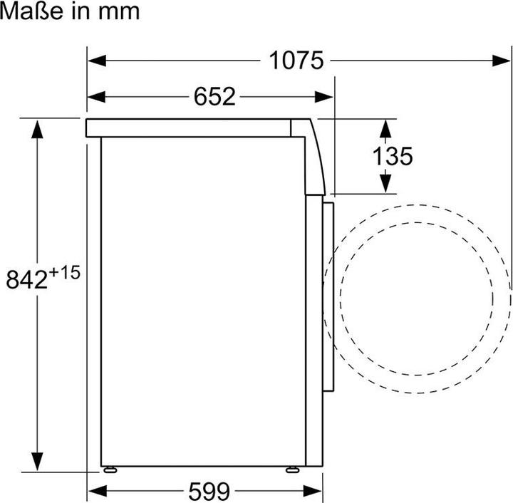 Image du produit Bosch Hausgeräte WQG233C0CH (8 kg, Droite, Fiche CH)