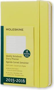Produktbild Moleskine Wochen-Notizkalender 18M (A6, Englisch)