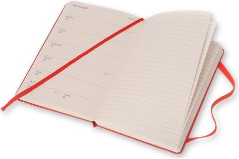 Produktbild Moleskine Wochen-Notizkalender 18M (A6, Englisch)
