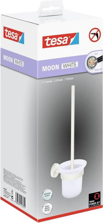 Image du produit tesa Kit de brosses MOON WHITE avec solution adhésive sans perçage