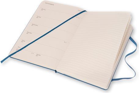 Image du produit Moleskine Agenda semainier 18M (A5, Couverture rigide, Anglais)