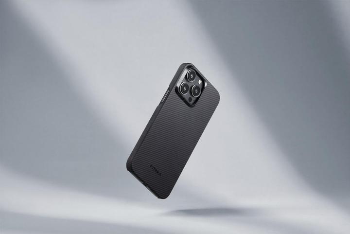 Actual product image Pitaka MagEZ Case 4 600D for iPhone 15 Pro Black/Grey Twill (Apple iPhone 15 Pro)
