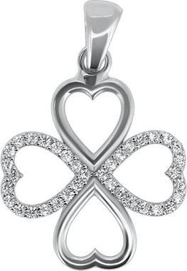 Brilio Silver - Silver four-leaf clover for good luck PENT092