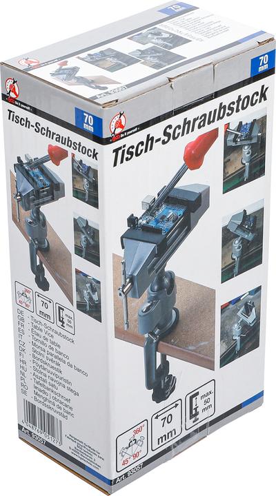 Produktbild BGS Tisch-Schraubstock schwenkbar Backen 70 mm