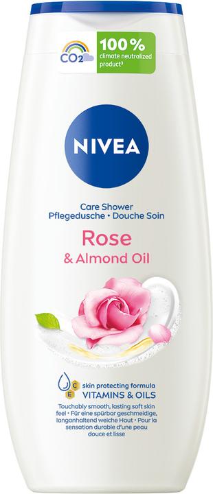 Actual product image NIVEA Douche de Soin Rose & Almond Oil (250 ml)