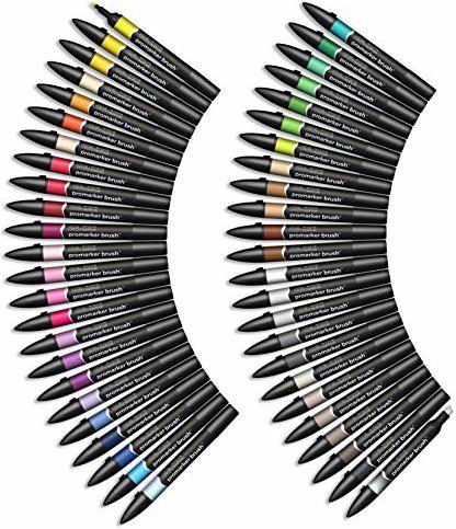 Actual product image Winsor & Newton BrushMarker (Multicoloured, 48 x)