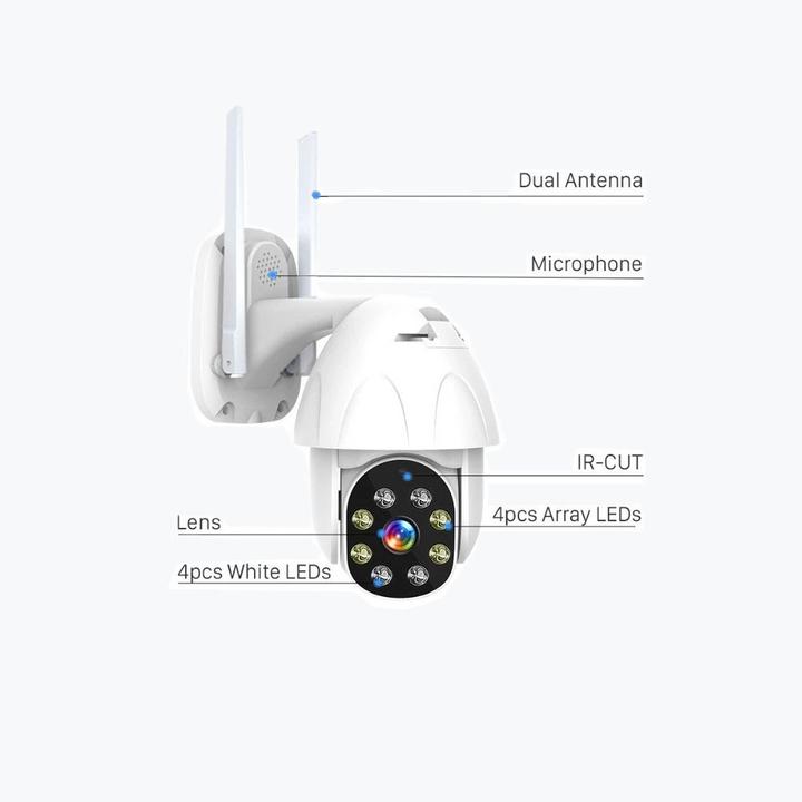 Actual product image DENVER IOC-221 - Network surveillance camera - pan / tilt - outdoor (1920 x 1080 Pixels)