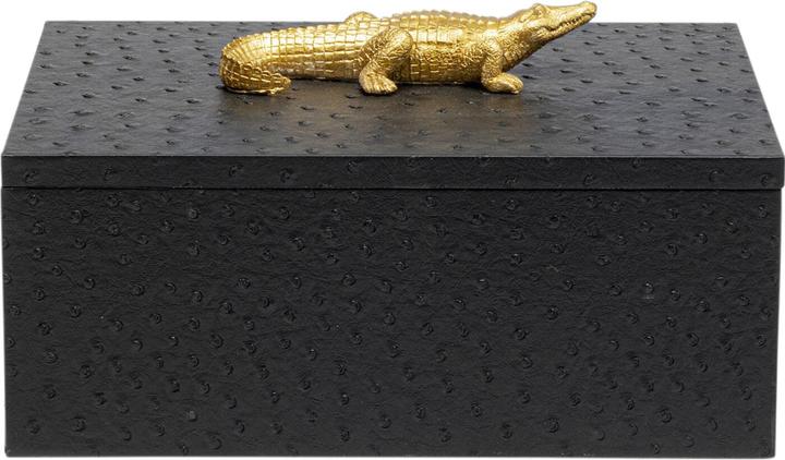 Image du produit Kare Design Box Crocodile Schwarz (2/Set)
