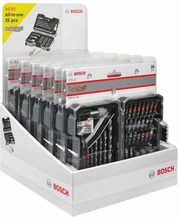 Actual product image Bosch Professional Zubehör Concrete drill and bit set (Th30, PH2, HEX4, PZ2, Th20, PH1, Th27, HEX3, Th40, TH15, PZ1, SL5, SL3, Th25, PH3, PZ3, SL4, SL6, HEX5, HEX6, Th10)