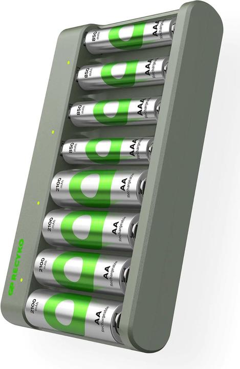 Produktbild GP Batteries E821 (9 Stk., AA, AAA, 2600 mAh, Ladegerät inkl. Akku)